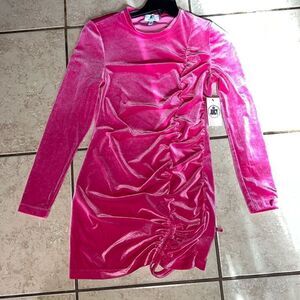 NWT JUICY COUTURE pink velvet dress